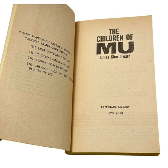 Lost Continent & Children of Mu James Churchward Lot 2 PB Book 1970 - Picture 8 of 10